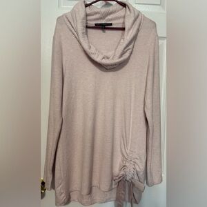 White House Black Market Ruched Cowl Neck Sweater Top Medium